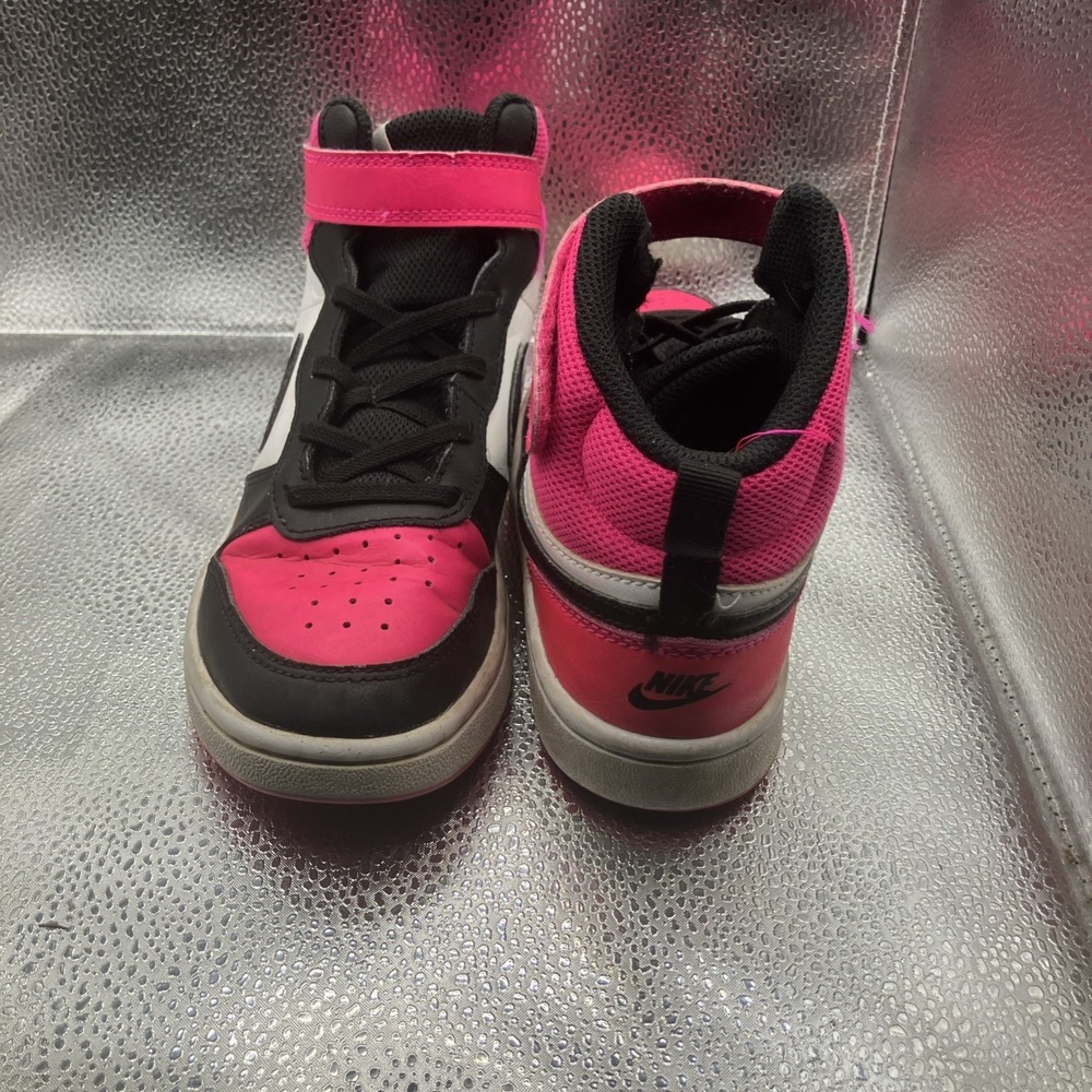 Nike Unisex Kids US 3 High Top Colorblock Sneakers Lace-Up Strap - Picture 5 of 12